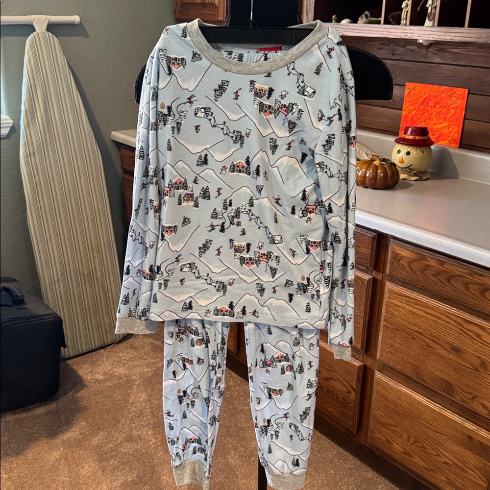 Family Pajamas Kids Winter Print Set